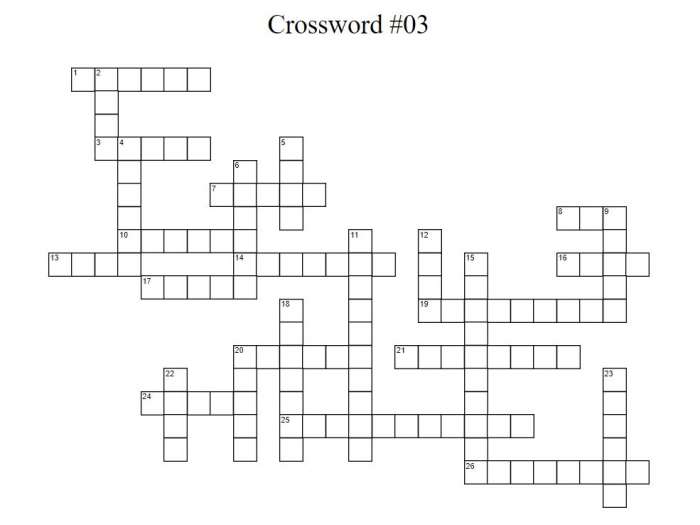 Crossword 03