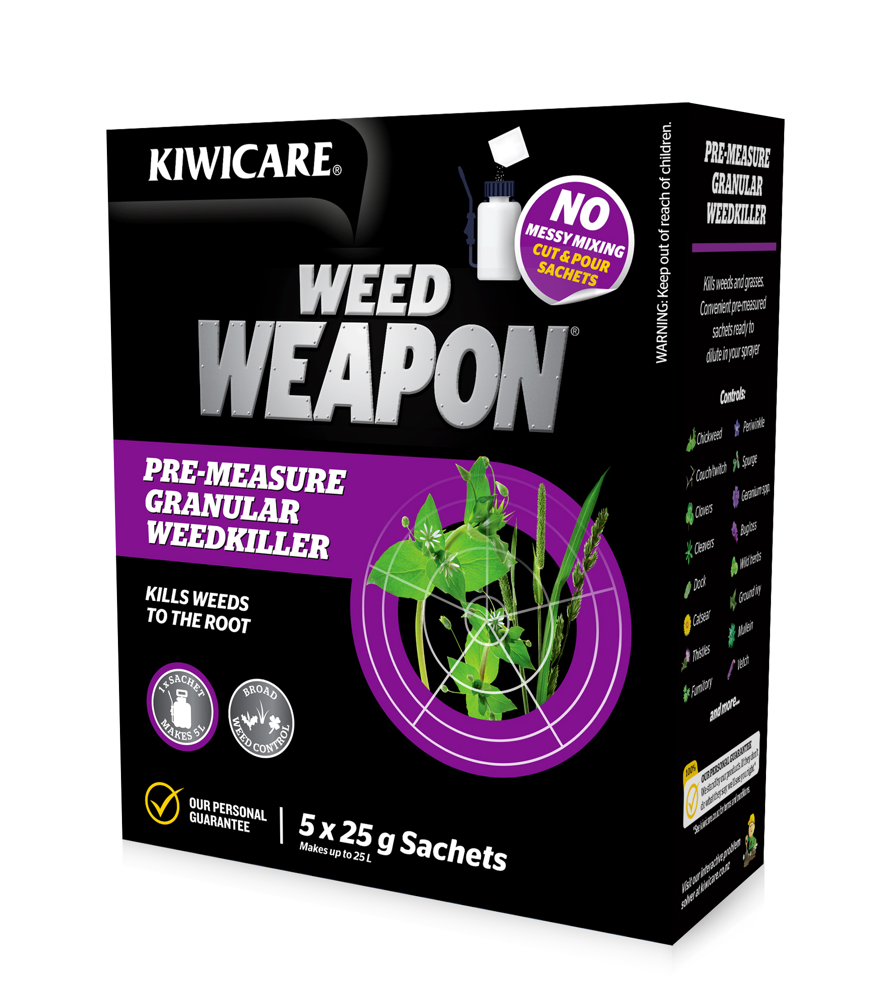 Granular outlet weed killer