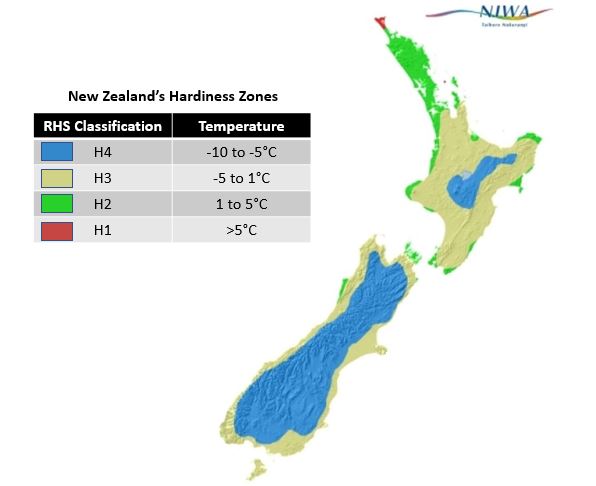 New Zealand Hardiness Zones