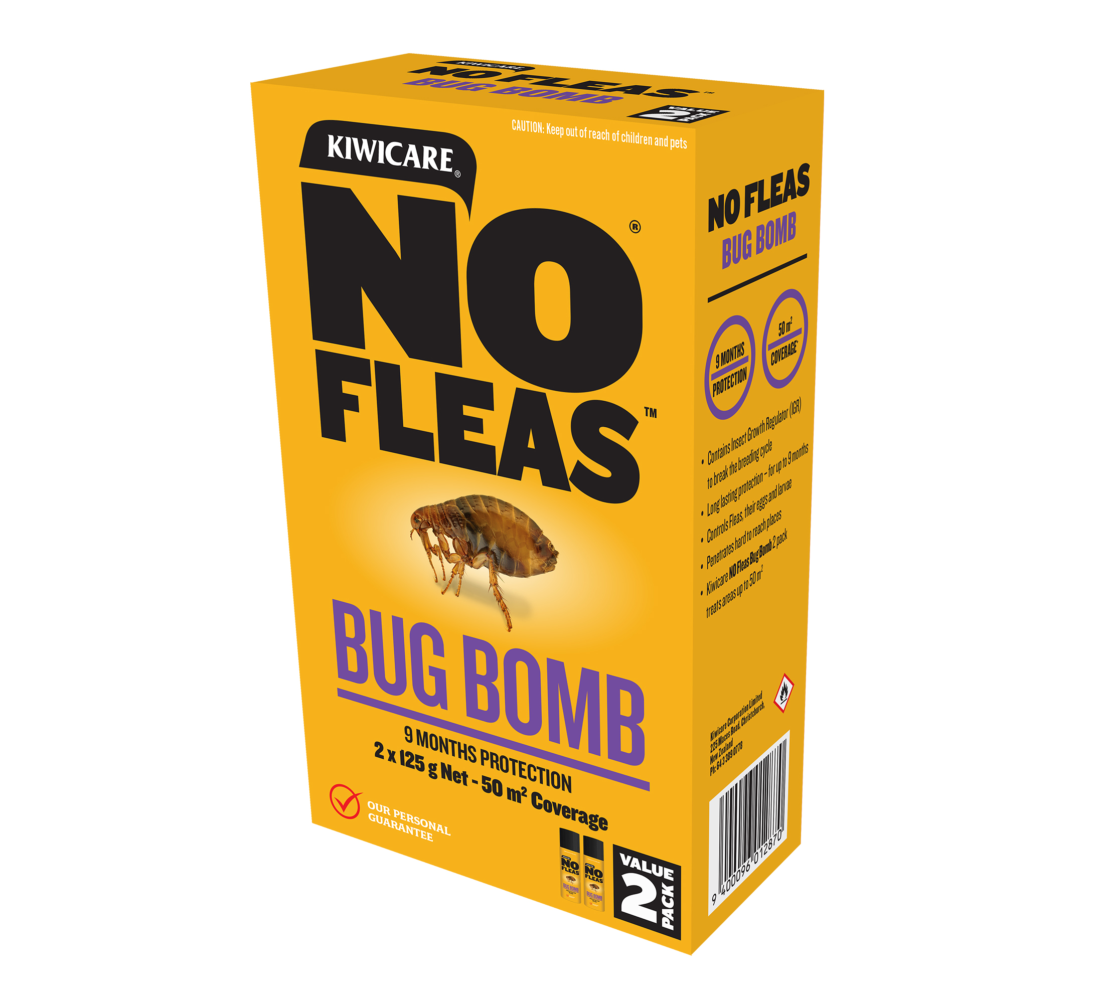 NO Fleas Bug Bomb - Control of fleas indoors.