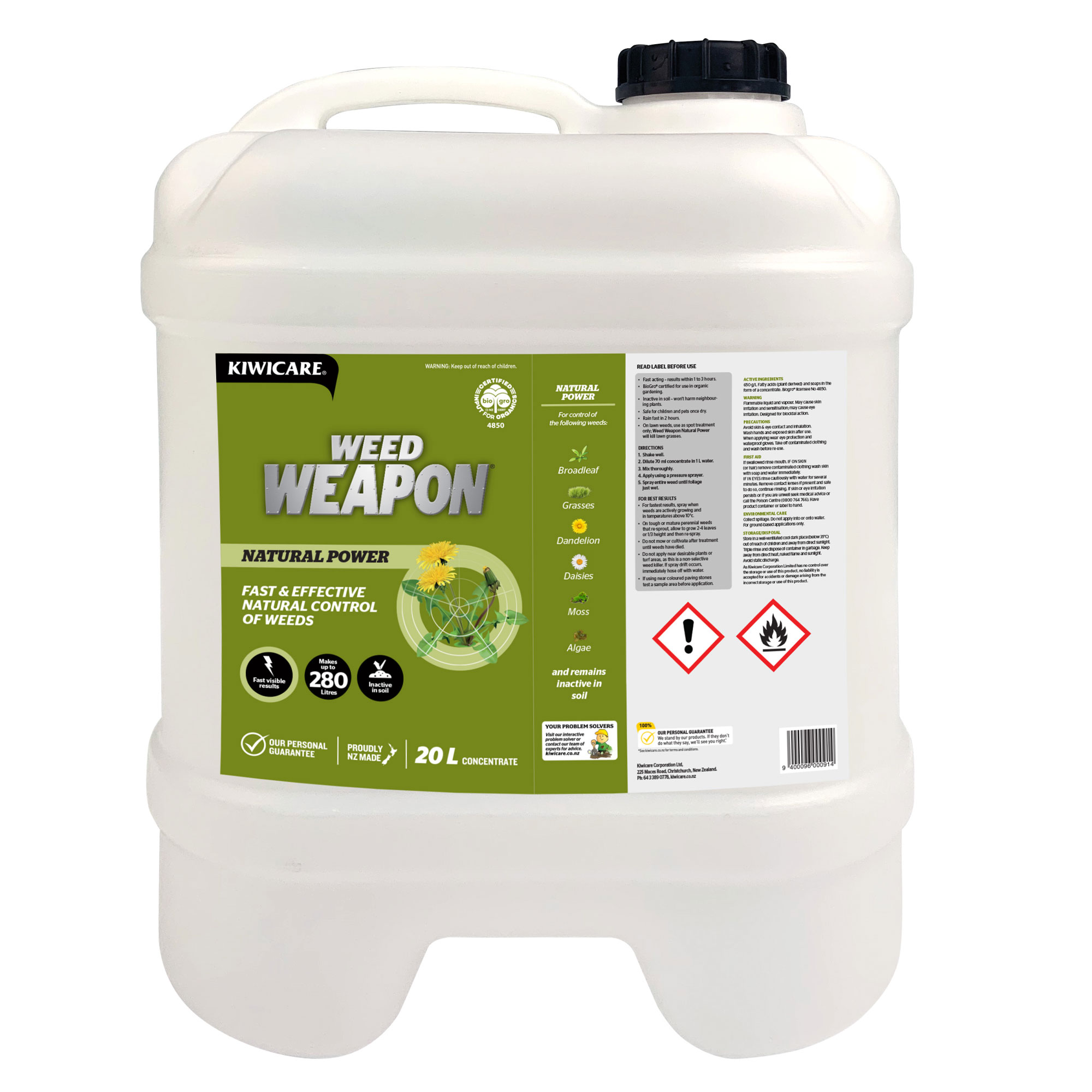 Kiwicare Weed Weapon Glyphosate 360